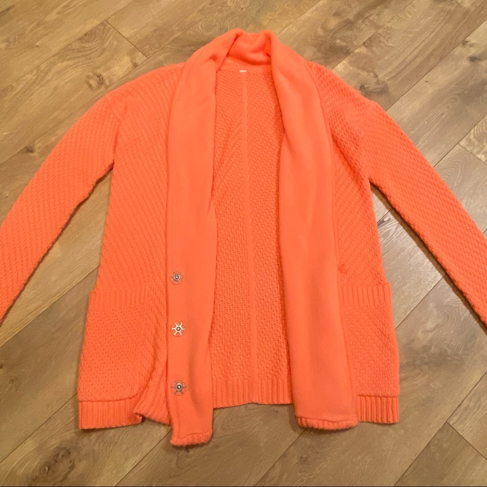 lululemon athletica Post Practice Peach Women's Cardigan Size 6 - Picture 11 of 12